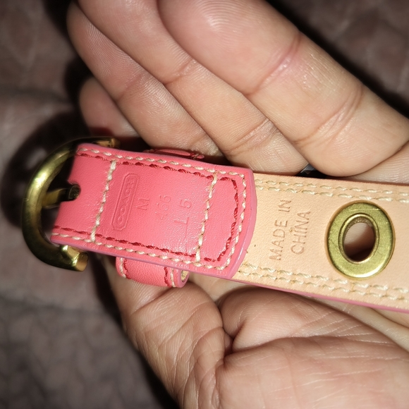 Coach Belt and Bracelet Set of 2 with Gold Toned Bangle Grommet. See Description - Picture 13 of 16